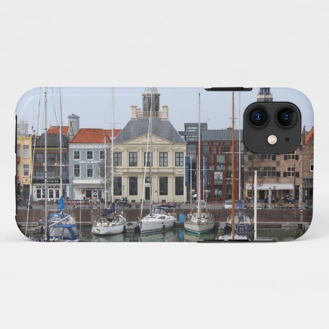 Vissershaven View, Vlissingen, Netherlands Case-Mate iPhone Case (Back (Horizontal))