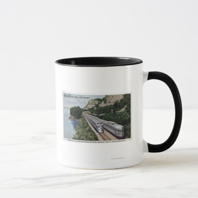 Vista Dome Twin Zephers Railroad Mug (Right)