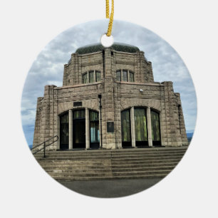 Vista House, Columbia River Gorge, Oregon Ceramic Ornament