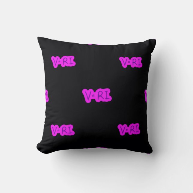 Visual appeal throw pillow (Front)