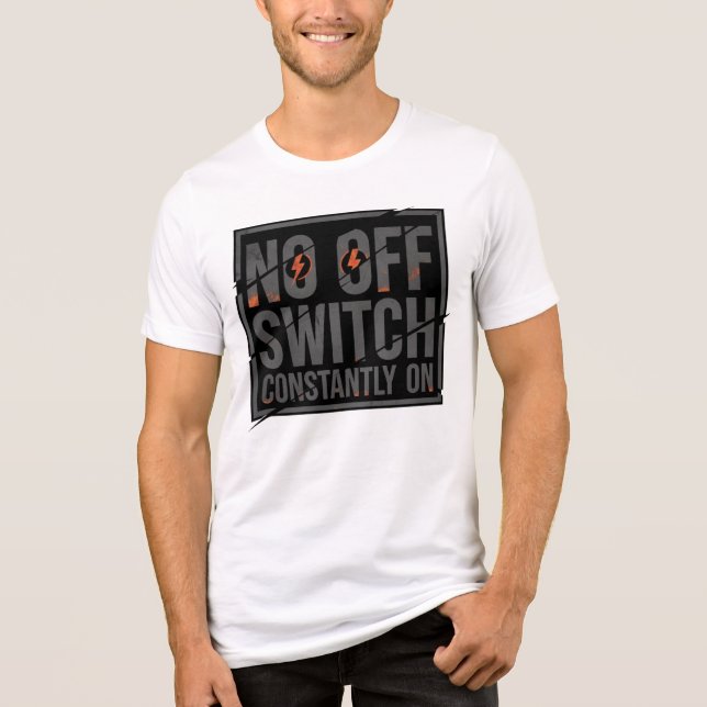 VISUAL CONCEPT: Oversized distorted lettering with Tri-Blend Shirt (Front)