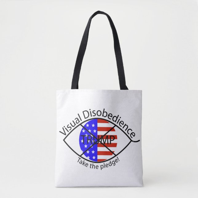 Visual Disobedience tote bag (Front)