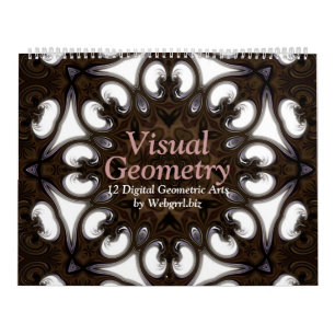 Visual Geometry Mandala 12-Month Wall Calendar