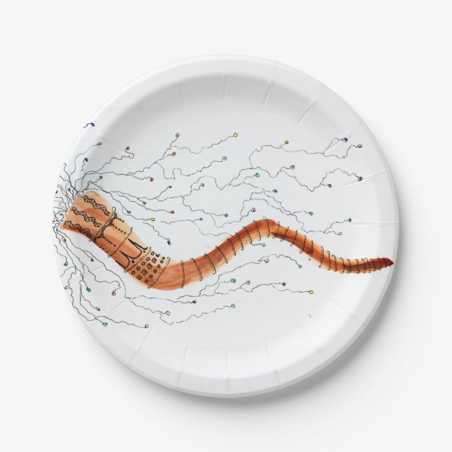 Visual Shofar  Paper Plate (Front)
