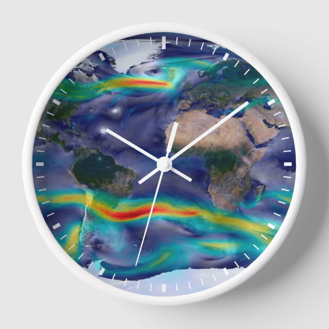 Visualization Of Global Winds. Clock (Front)