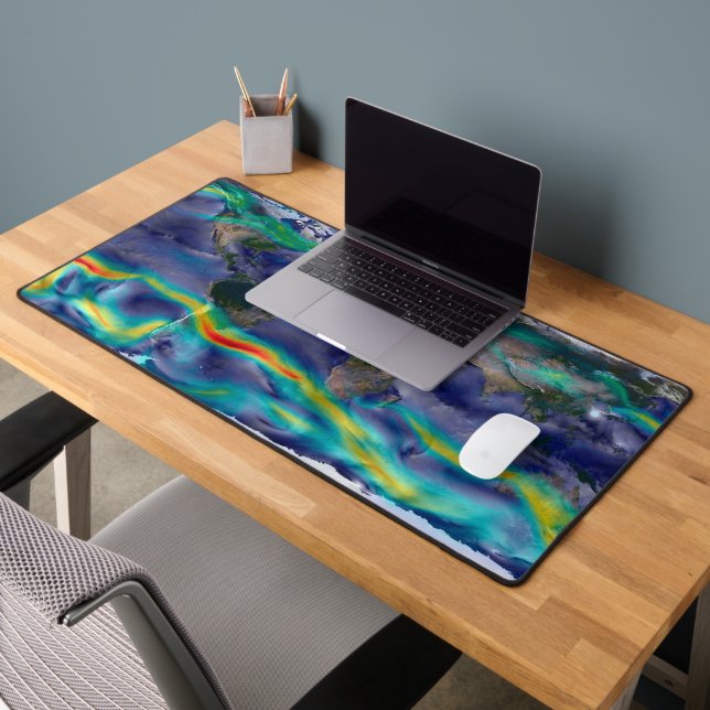 Visualization Of Global Winds. Desk Mat (Office 2)
