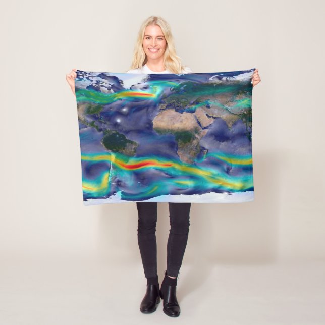 Visualization Of Global Winds. Fleece Blanket (In Situ)