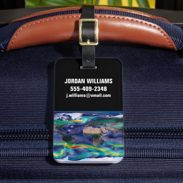 Visualization Of Global Winds. Luggage Tag (Front Insitu 2)
