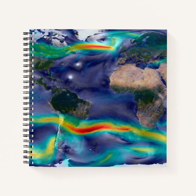 Visualization Of Global Winds. Notebook (Front)
