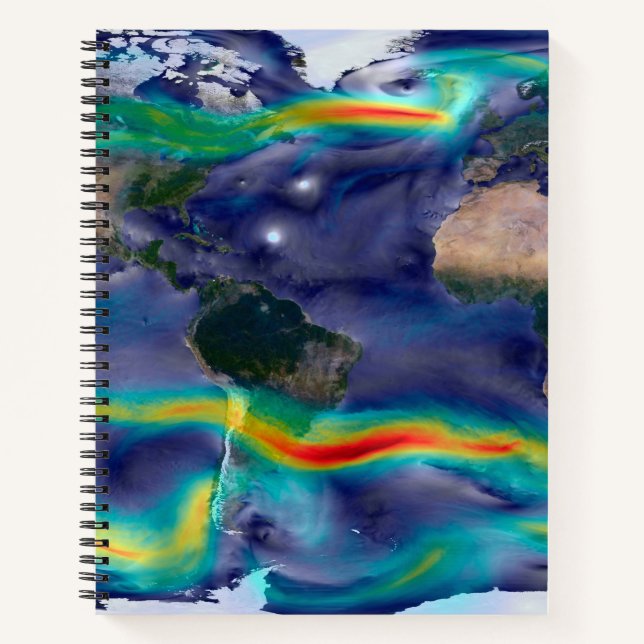 Visualization Of Global Winds. Notebook (Front)