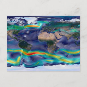 Visualization Of Global Winds. Postcard