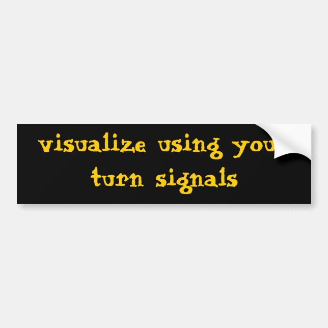 Visualize Bumper Sticker (Front)