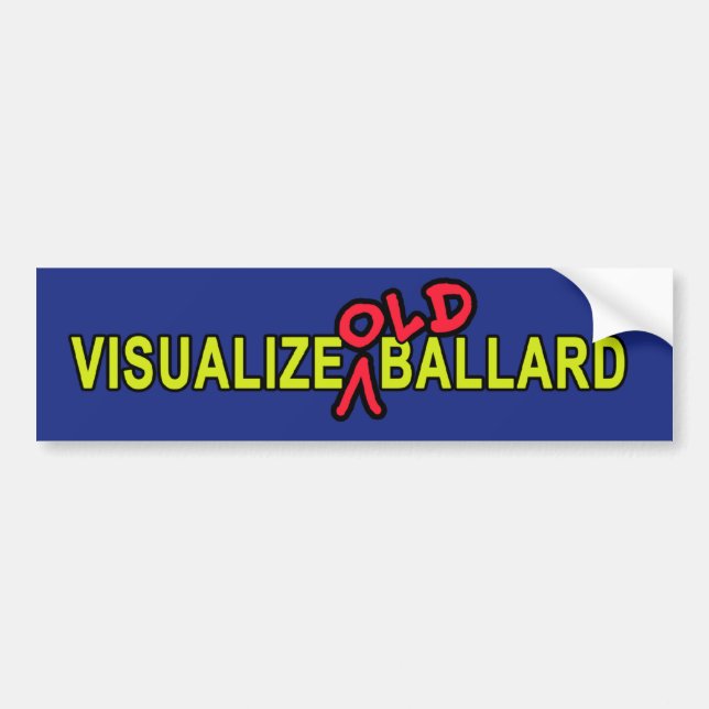 Visualize OLD Ballard Bumper Sticker (Front)