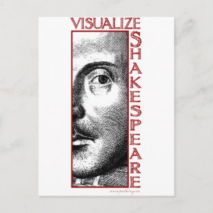 Visualize Shakespeare Postcard