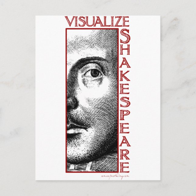 Visualize Shakespeare Postcard (Front)