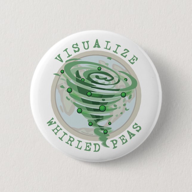 Visualize Whirled Peas 2 Inch Round Button (Front)