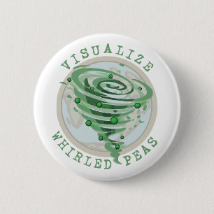 Visualize Whirled Peas 2 Inch Round Button