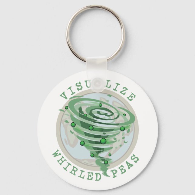 Visualize Whirled Peas Keychain (Front)