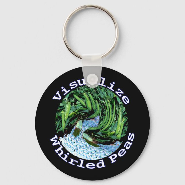 Visualize Whirled Peas Keychain (Front)