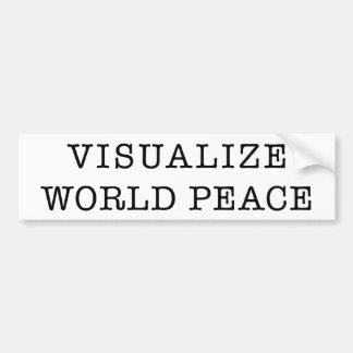 Visualize World Peace bumper sticker