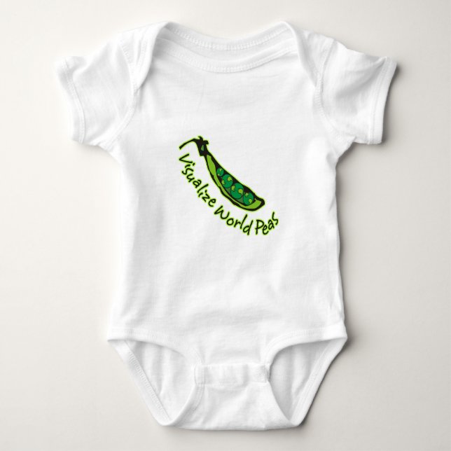 Visualize World Peas Baby Bodysuit (Front)