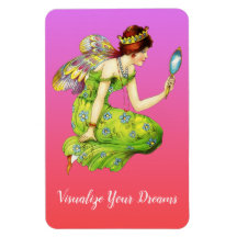 Visualize Your Dreams Colourful Fairy Magnet