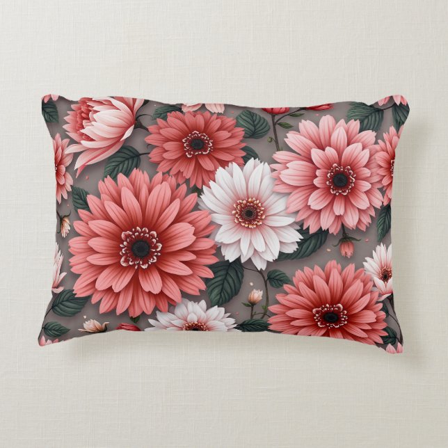 VisualNest Floral Pillow Sham,PillowCase (Back)