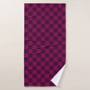 Visuels équilibrés avec motif à damier marron