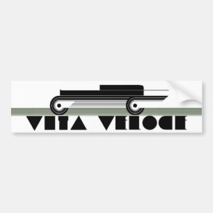 VITA VELOCE FUTURISTA BUMPER STICKER