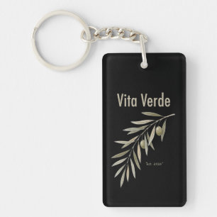 Vita Verde Collection Black Keychain