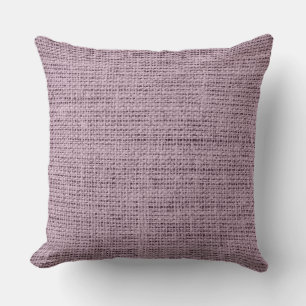 Vitage Purple Burlap Linen Rustic Jute Throw Pillow