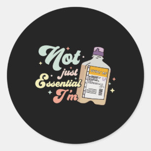 Vital Af Funny Nurse Dietician Rd Rn Critical Care Classic Round Sticker