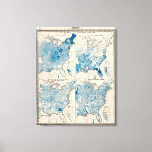 Vital statistics, United Census Canvas Print