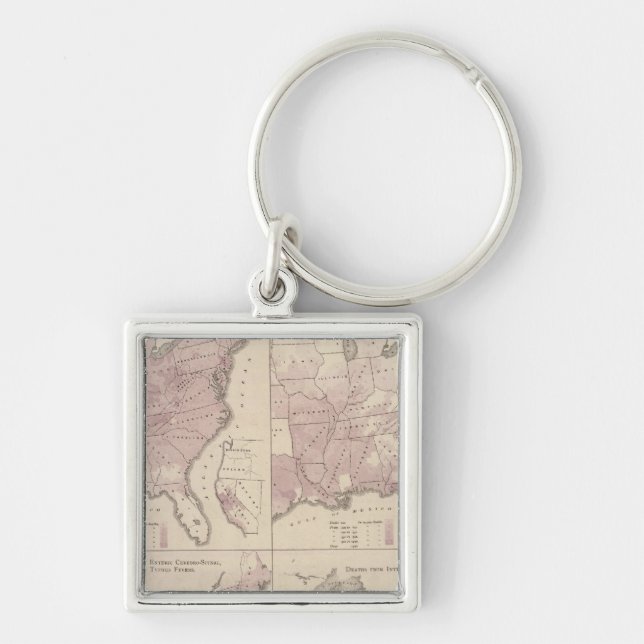 Vital Statistics, United States Census Keychain (Front)