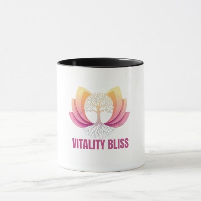 "Vitalité Bliss Santé & Bien-être Logo Mug (Centre)