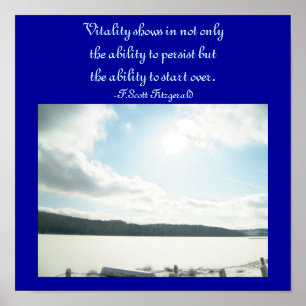 Vitality shows in not only...Quote Poster
