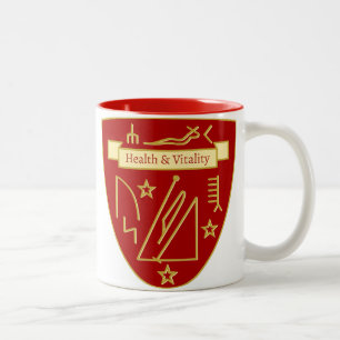 Vitality & Wellness Personalized Talisman Two-Tone Coffee Mug