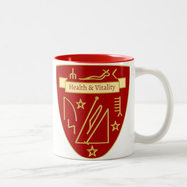 Vitality & Wellness Personalized Talisman Two-Tone Coffee Mug (Right)