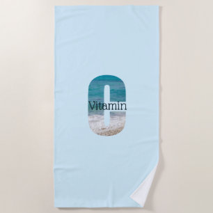 Vitamin C Beach Scene Towel