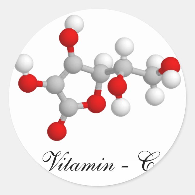 Vitamin C Classic Round Sticker (Front)