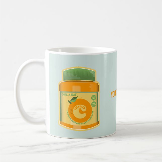 Vitamin C wellness Coffee Mug (Left)