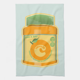 Vitamin C wellness Kitchen Towel