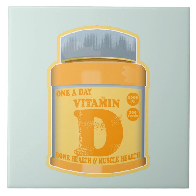 Vitamin D capsules health and well-being Tile (Front)