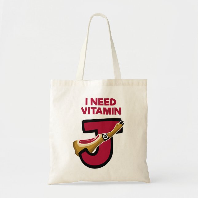 Vitamin J Tote Bag (Front)