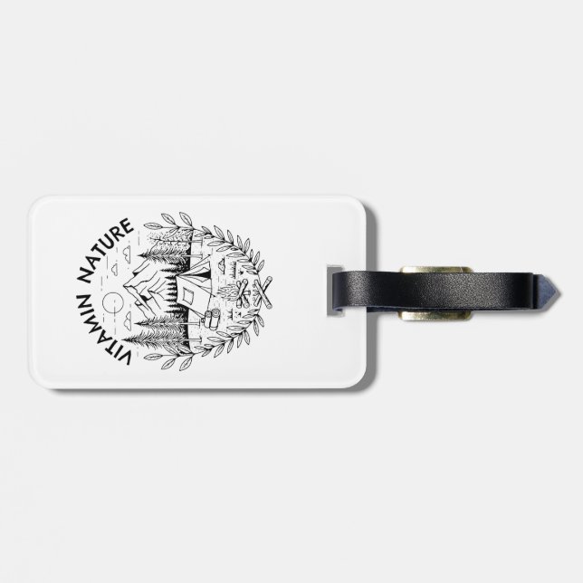 Vitamin Nature Luggage Tag (Back Horizontal)