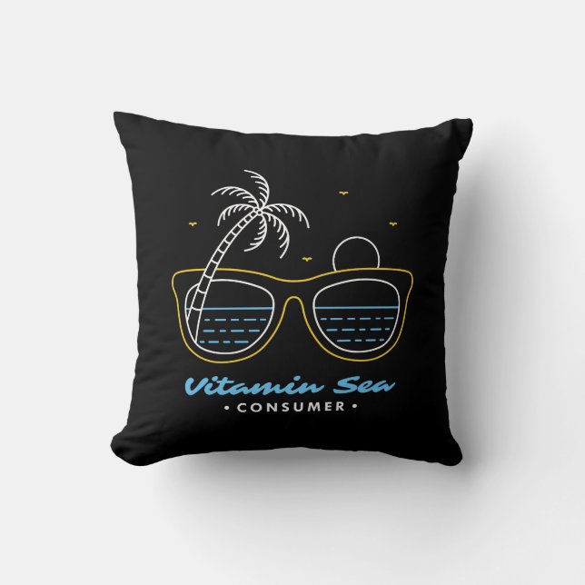 Vitamin Sea Consumer 1 Throw Pillow (Front)