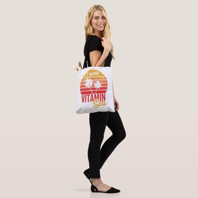 Vitamin Sea Tote Bag (On Model)