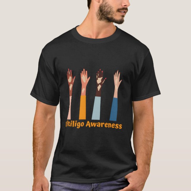 Vitiligo Awareness Support T-Shirt (Front)
