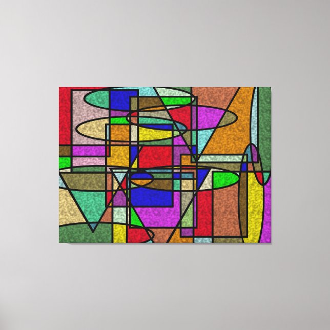 Vitral Stained Glass Canvas Print (Front)