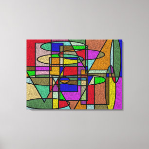 Vitral Stained Glass Canvas Print
